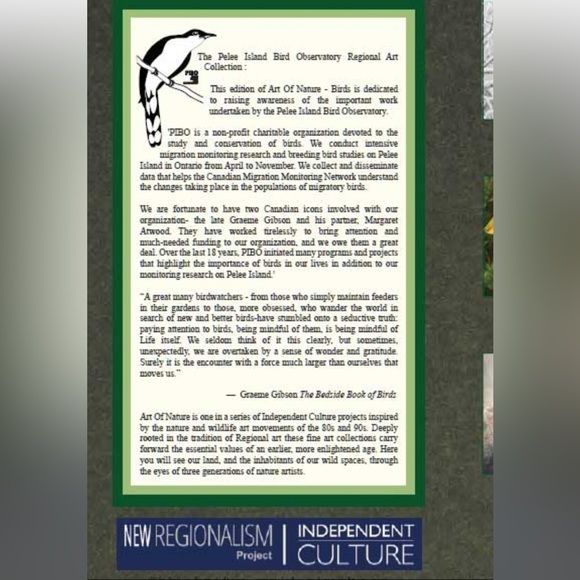 CALENDAR 2024 ART OF NATURE: Pelee Island Observatory Art Of Birds. - Picture 7 of 16